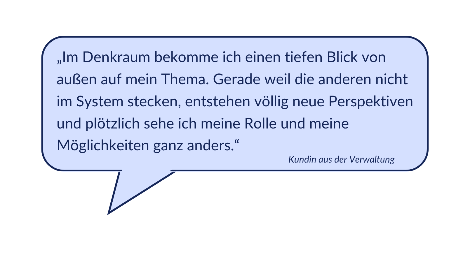 Testimonial Denkraum 1